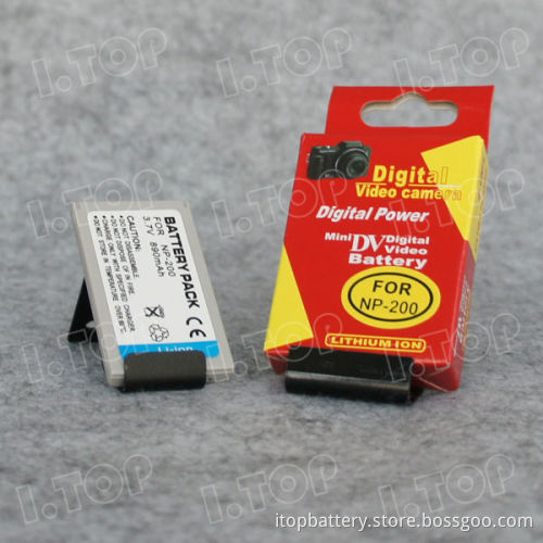 Camera battery replacement for Konica Minolta NP-200, 3.7V 890mAh,18 months warranty